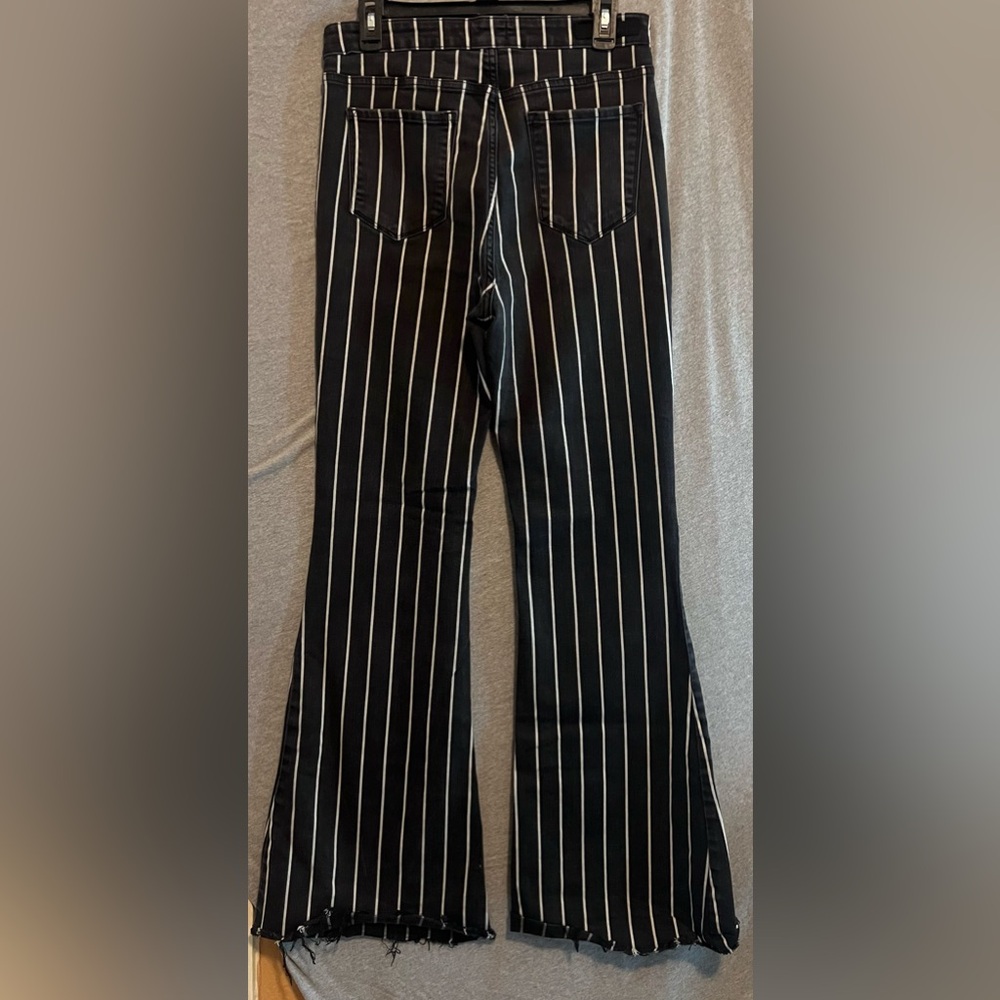 Striped Black and White Pants
